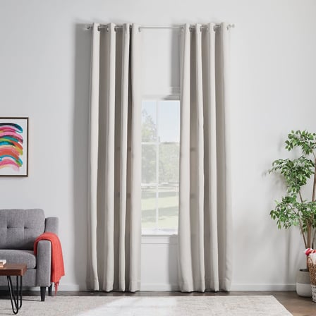 %85 Karartma Perdesi 2 Panelli Set; Beyaz Perdeler 250 cm Uzunluk; Isı Yalıtımlı, Gürültü Azaltıcı