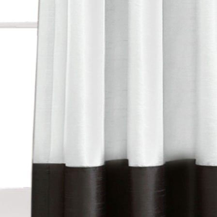 Prima Pencere Perdesi Panel Çifti, 274 cm U x 137 cm G, Siyah ve Beyaz