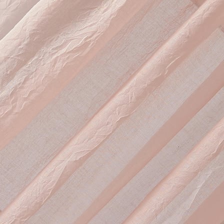 Tayla Ezilmiş Doku Yarı Şeffaf Çubuk Cep Perde Paneli, 127 cm x 213 cm, Pembe