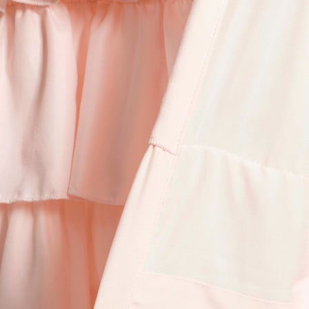 Blush Belle Valance Shabby Chic Style Single Curtain, 18" x 84