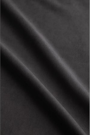 Fabric Design Kadife Dokulu Modern Antrasit Runner