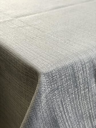 vi Ihlamur keten görünümlü, su geçirimsiz, kayma yapmayan premium masa örtüsü (145 cm x 185 cm, Bej)