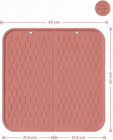 %100 Silikon Bulaşık Kurutma Matı,Pvc ve Plastik İçermez,Bulaşık Altlığı,Bulaşık Kurutmalığı-Mocha