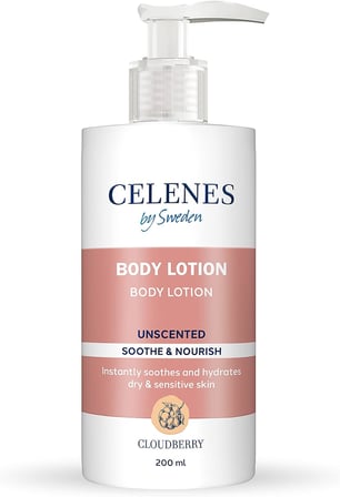 Celenes Cloudberry Vücut Losyonu Kuru/Hassas Ciltler Parfümsüz (200 ml)