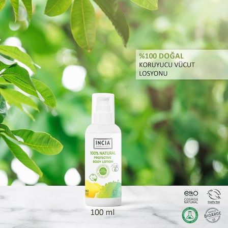 %100 Doğal Koruyucu Vücut Losyonu Sprey Yenidoğan Bebek Çocuk İçin Limon Okaliptus Vegan 100 ml