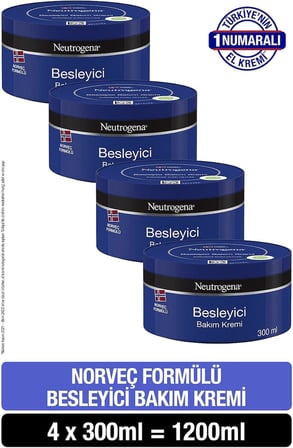 Norveç Formülü Besleyici Bakım Kremi (300 ml x 4 adet)