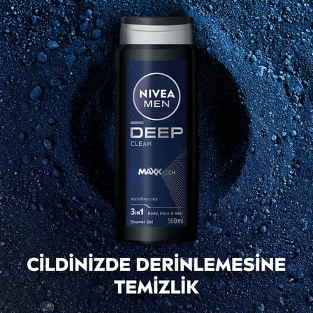 MEN Erkek Deep Dimension Duş Jeli 500ml ve Repair&Care Nemlendirici Vücut Losyonu 400ml, Kuru Cilt