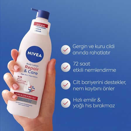 MEN Erkek Deep Dimension Duş Jeli 500ml ve Repair&Care Nemlendirici Vücut Losyonu 400ml, Kuru Cilt