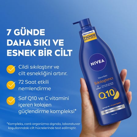 Q10 Sıkılaştırıcı Vücut Bakım Sütü Kuru Cilt 400ml Ve Vücut Losyonu Normal Cilt 400ml, C Vitam