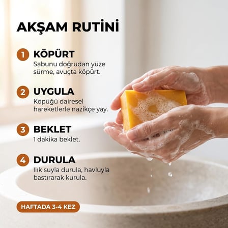 Kojik Asit Sabunu,Koyu Leke, Ölü Hücre, Kolajen, Sivilce, Güneş Lekesi, Zerdeçal, Retinol, C Vitamini, E Vitamini, Kadınlar ve Erkekler için Yüz Temizleyici.