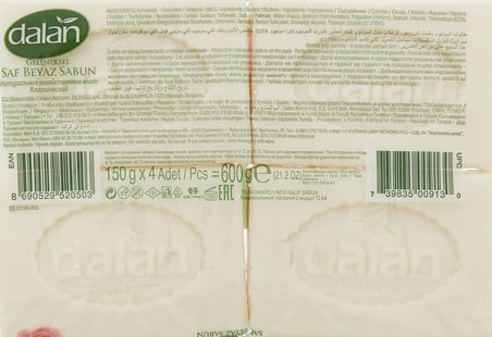 Geleneksel Saf Beyaz Banyo Sabunu Gül 150x4 g