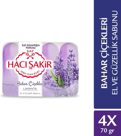 Güzellik Sabunu 4x70 gr Lavanta