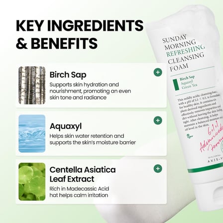 AXIS-Y Sunday Morning Refreshing Cleansing Foam Yüz Temizleme Köpüğü 120ml
