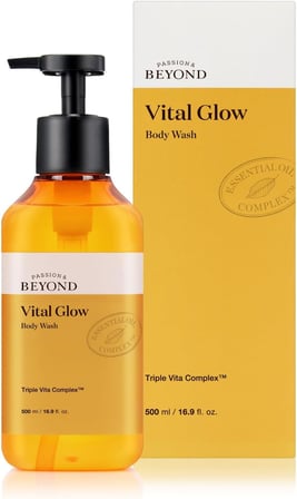 Vital Glow Body Wash Vitamin C E B12 Nemlendirici Duş Jeli 500 ml Cildinizi Derinlemesine Temizleyerek Ferahlatır