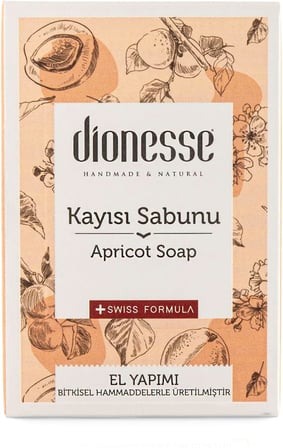 100% Doğal Kayısı Sabunu 120 gr | Sivilce ve Siyah Nokta Giderici, Yüz ve Saç Bakımı İçin Aromaterapik Sabun