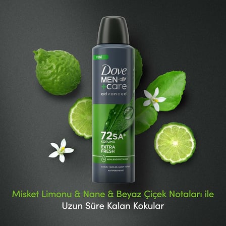Men Care Advanced Erkek Deodorant 72 Saat Koruma Extra Fresh 150 Ml
