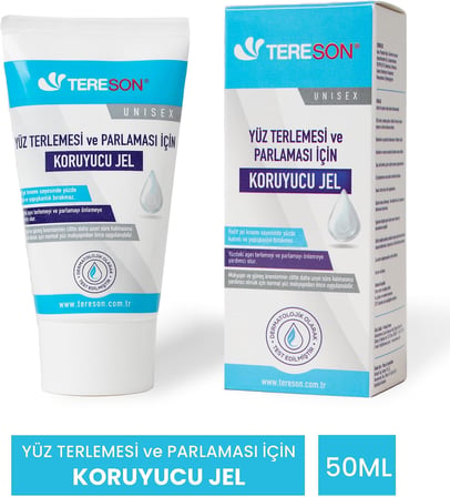 Yüz Terlemesi ve Parlaması için Koruyucu Jel, 50ml