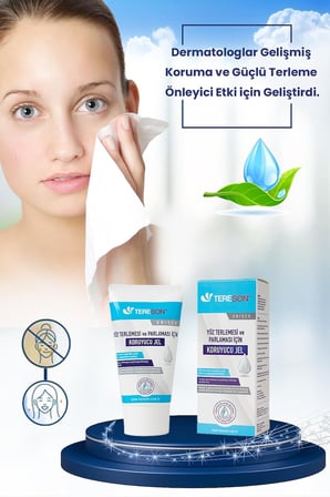 Yüz Terlemesi ve Parlaması için Koruyucu Jel, 50ml