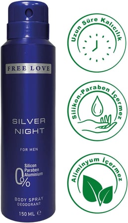 Silver Night Erkek Deodorant 150 ml