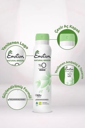 EMOTION Natural Breeze Deodorant, 150 Mililitre