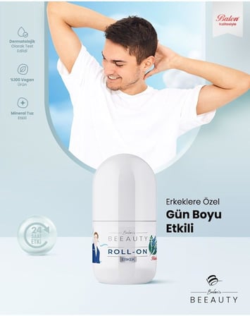 Erkek Mineral Salt Deodorant Roll - On