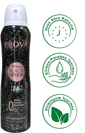 Prova Black Option Kadın Deodorant 150 ml