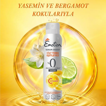 Emotion Serum Boost Cilt Tonu Eşitleyici Deodorant 150 ml