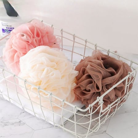 Banyo Lifi Karışık Renkli Peluş Lif Yumuşak ve Etkili Vücut Yıkama Lifi,Duş ve Banyo İçin Mükemmel Temizlik (3 Adet)