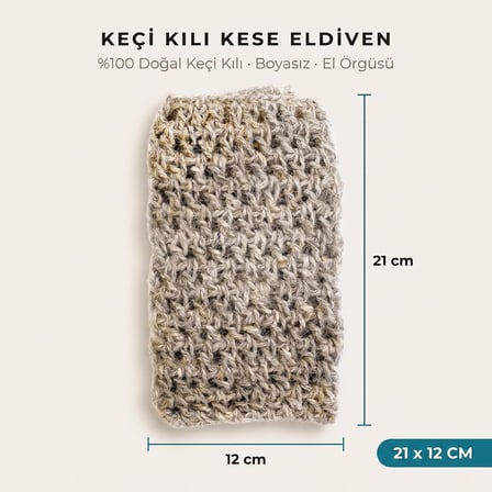 Keci Kili Banyo Kesesi, El Dokumasi Vucut Lifi, Batik Ve Olu Deri Karsiti Peeling Lifi