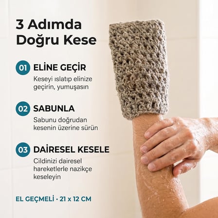 Keci Kili Banyo Kesesi, El Dokumasi Vucut Lifi, Batik Ve Olu Deri Karsiti Peeling Lifi