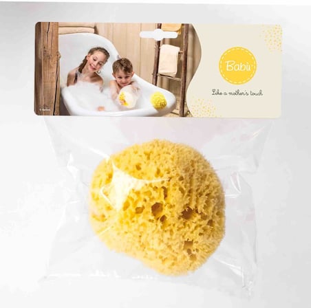 %100 Doğal Akdeniz Süngeri - Bebek Banyo Süngeri - Size:8