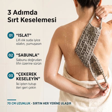 Keçi Kılı Sırt lifi El örmesi. 70 cm 11 cm gri