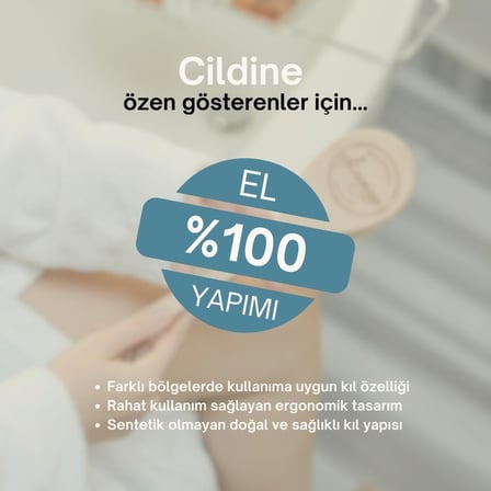 At Kılı Fırçası |  Kayın Ağacı Ve At Yelesi Kıllarından El Yapımı Selülit Fırçası