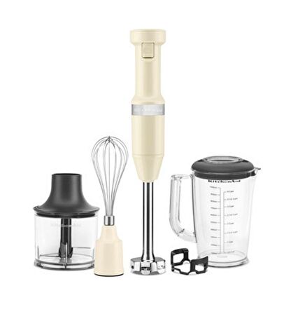 KitchenAid 5KHBV83EAC 180 Watt Aksesuarlı Krem El Blenderı