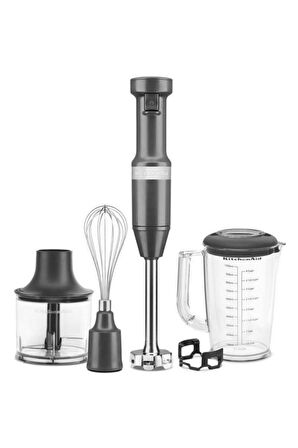 KitchenAid 5KHBV83DG 180 Watt Aksesuarlı Gri El Blenderı