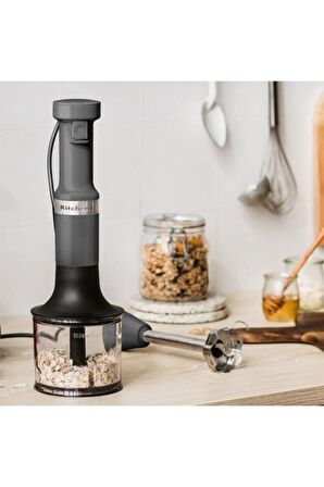 KitchenAid 5KHBV83DG 180 Watt Aksesuarlı Gri El Blenderı