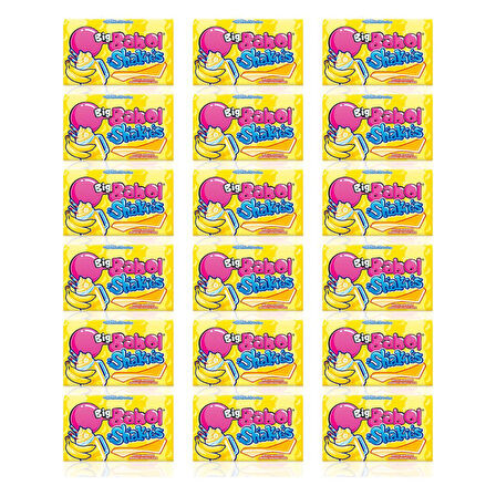 Big Babol Shakies Muz Aromalı Sakız 26 gr x 18 Adet