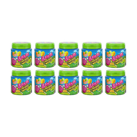 Big Babol Fantastic World Portakal, Limon ve Elma Aromalı Ekşi Sakız 90 gr x 10 Adet