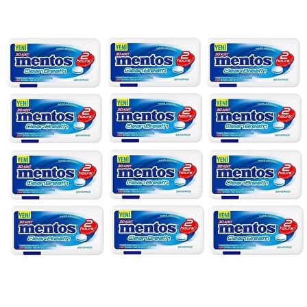 Mentos Clean Breath Nane 12Adet x 21Gram