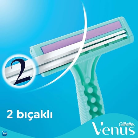 Simply Venus 2 Kullan At Kadın Tıraş Bıçağı 4'lü