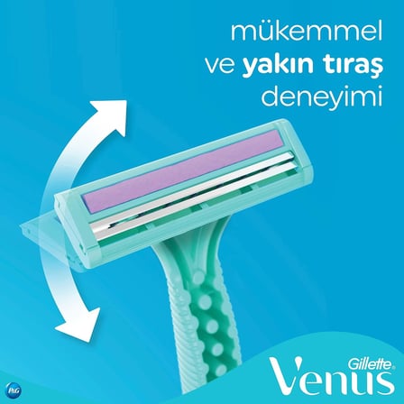 Simply Venus 2 Kullan At Kadın Tıraş Bıçağı 4'lü