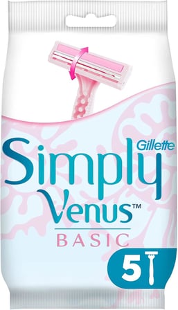 Simply Venus 2 Basic Kullan At Kadın Tıraş Bıçağı 5 Adet