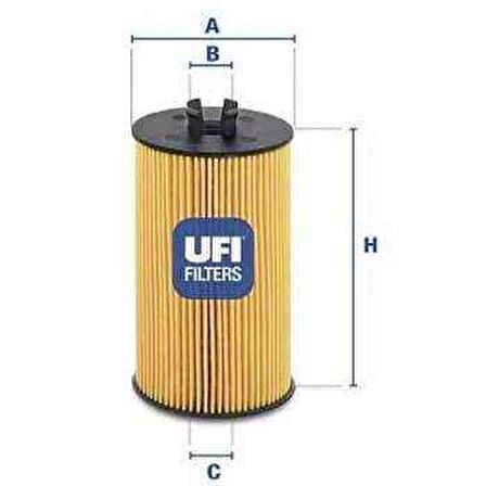 YAG FILTRE ELEMANI ASTRA H INSIGNIA CORSA D AVEO CRUZE Z14XEP A16XER ASTRA K B16SHT D16SHT - UFI 25.064.00