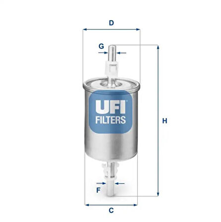 Ufi YAKIT FİLTRESİ BRAVA, BRAVO, MAREA, PUNTO, DUCATO, ASTRA G, COMBO, CORSA B-C, MERIVA, OMEGA, CORDOBA 31.515.00