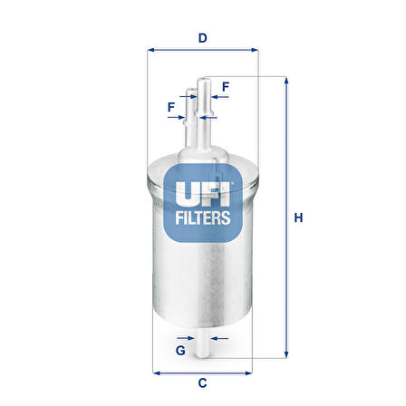 Ufi YAKIT FİLTRESİ IBIZA V, LEON, TOLEDO III, SKODA OCTAVIA, EOS, GOLF V, JETTA III, PASSAT, POLO, TOURAN, AMAROK 31.840.00