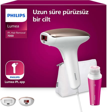 Lumea IPL Tüy Alma Cihazı, Çantalı, Yüz Temizleme Cihazı Hediyeli, Yüz/Vücut/Hassas Bölge Kullanımı, Cilt Tonu Sensörü ile Güvenli Epilasyon BRI924/00