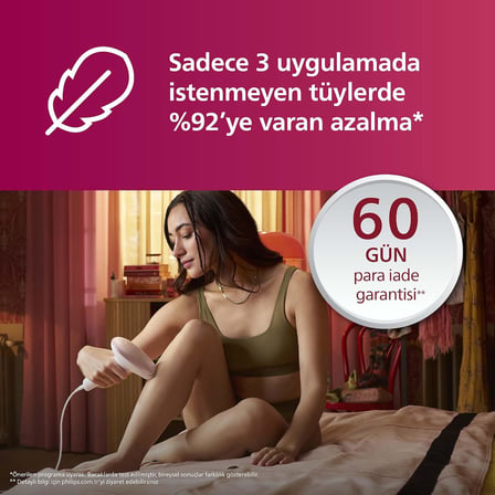 Lumea IPL Tüy Alma Cihazı, Çantalı, Yüz Temizleme Cihazı Hediyeli, Yüz/Vücut/Hassas Bölge Kullanımı, Cilt Tonu Sensörü ile Güvenli Epilasyon BRI924/00