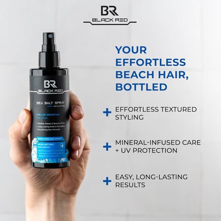 Black Red Saç Deniz Tuzu Spreyi - Sea Salt Spray Orta Tutuşlu Hacimlendirir Anti Uv Saç Şekillendirici