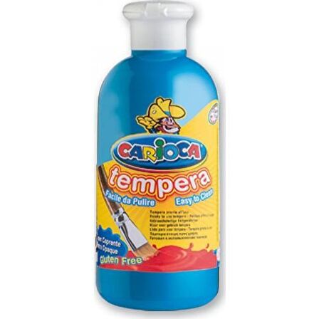 Carioca Tempera Süper Yıkanabilir Guaj - Sulu Boya Seti 5 Renk x 250 Ml.