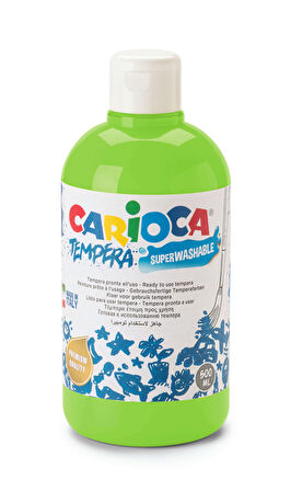 Carioca Tempera Boya (Süper Yıkanabilir) 500ml - Neon Yeşil